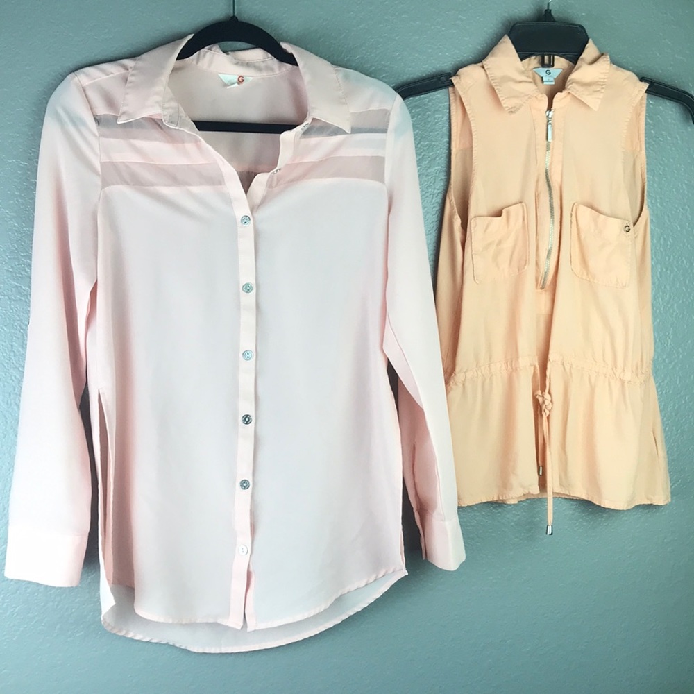 Guess Tops One Long Sleeve, One Short Sleeve